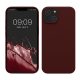 Etui Kwmobile do Apple iPhone 14, ciemnoczerwone, silikonowe, KWM000016NI042C