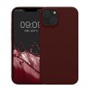 Etui Kwmobile do Apple iPhone 14, ciemnoczerwone, silikonowe, KWM000016NI042C