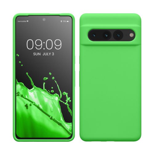 Etui Kwmobile do Google Pixel 7 Pro, zielone, silikonowe, KWM0000171J044C