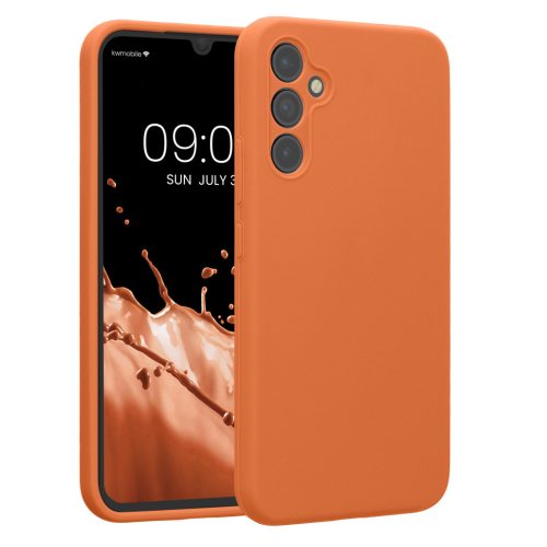 Etui Kwmobile do Samsung Galaxy A34 5G, pomarańczowe, silikonowe, KWM000018GC058C