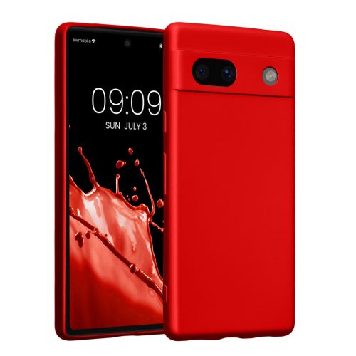 Etui Kwmobile do Google Pixel 7a, czerwone, silikonowe, KWM000019YG012C