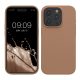 Etui Kwmobile do Apple iPhone 15 Pro, kremowe, silikonowe, KWM000020CC030C