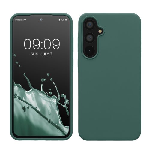 Etui Kwmobile do Samsung Galaxy A55 5G, zielone, silikonowe, KWM000021ME021C