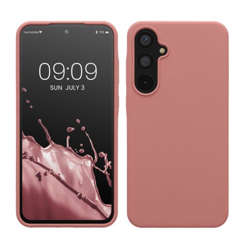 Etui Kwmobile do Samsung Galaxy A55 5G, różowe, silikonowe, KWM000021ME022C
