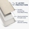 Etui Kwmobile do Samsung Galaxy A55 5G, białe, silikonowe, KWM000021ME030C