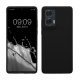 Etui Kwmobile do Motorola Edge 50 Fusion, czarne, silikonowe, KWM000022SQ001C