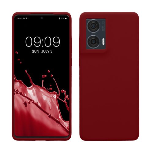 Etui Kwmobile do Motorola Edge 50 Fusion, czerwone, silikonowe, KWM000022SQ004C