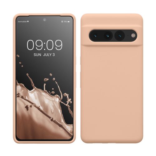 Etui Kwmobile do Google Pixel 7 Pro, kremowe, silikonowe, KWM0000171J045C