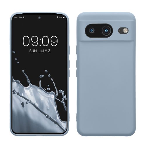 Etui Kwmobile do Google Pixel 8, jasnoniebieskie, silikonowe, KWM0000208L020C