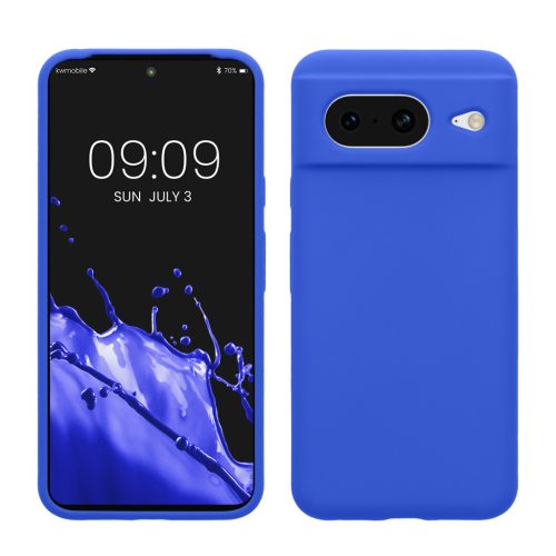 Etui Kwmobile do Google Pixel 8, niebieskie, silikonowe, KWM000020JF027C