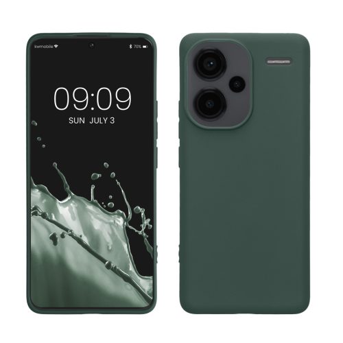 Etui Kwmobile do Xiaomi Redmi Note 13 Pro Plus 5G, ciemnozielone, silikonowe, KWM000020KI006C