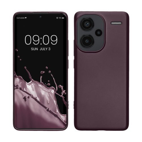 Etui Kwmobile do Xiaomi Redmi Note 13 Pro Plus 5G, Ciemny Fiolet, Silikon, KWM000020KJ007C
