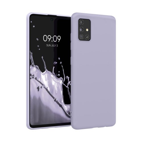 Etui Kwmobile do Samsung Galaxy A51, jasnofioletowe, silikonowe, KWM000010YZ053C