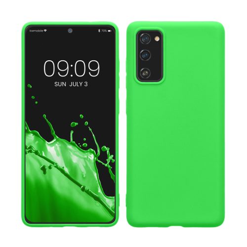 Etui Kwmobile do Samsung Galaxy S20 FE, zielone, silikonowe, KWM0000121L063C