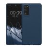 Etui Kwmobile do Samsung Galaxy S20 FE, niebieskie, silikonowe, KWM0000121L065C
