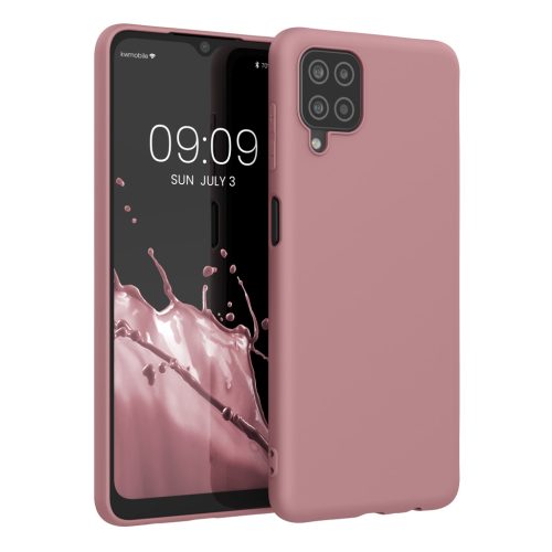 Etui Kwmobile do Samsung Galaxy A12, jasnoróżowe, silikonowe, KWM000012BL063C