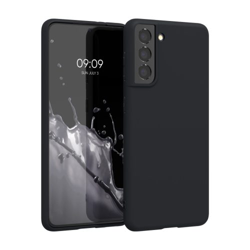 Etui Kwmobile do Samsung Galaxy S21, ciemnoniebieskie, silikonowe, KWM000012BS043C