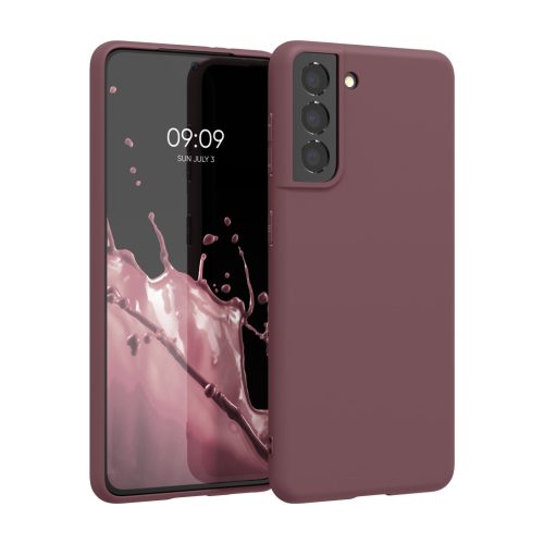 Etui Kwmobile do Samsung Galaxy S21, Cherry Blossom, Silikon, KWM000012BS047C