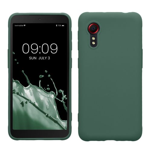 Etui Kwmobile do Samsung Galaxy Xcover 5, zielone, silikonowe, KWM000012NV033C