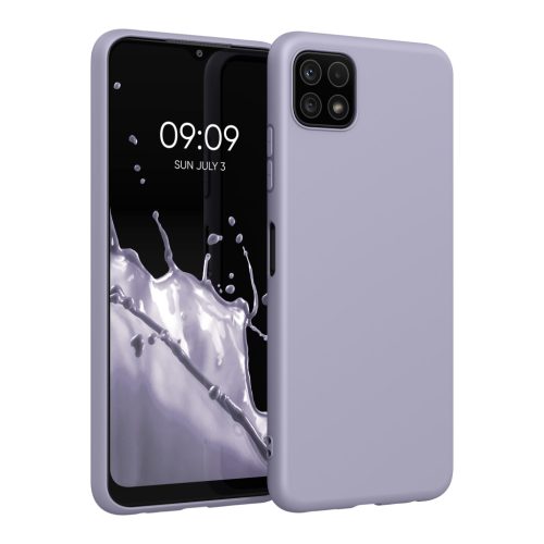 Etui Kwmobile do Samsung Galaxy A22 5G, jasnofioletowe, silikonowe, KWM0000138D036C