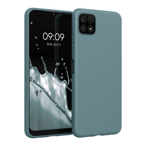 Etui Kwmobile do Samsung Galaxy A22 5G, zielone, silikonowe, KWM0000138D038C