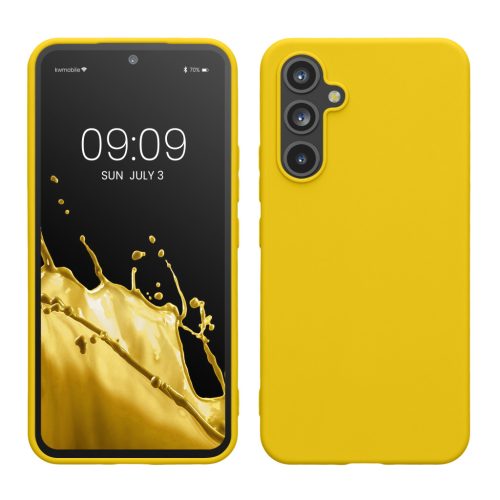Etui Kwmobile do Samsung Galaxy A54 5G, żółte, silikonowe, KWM000018FR038C