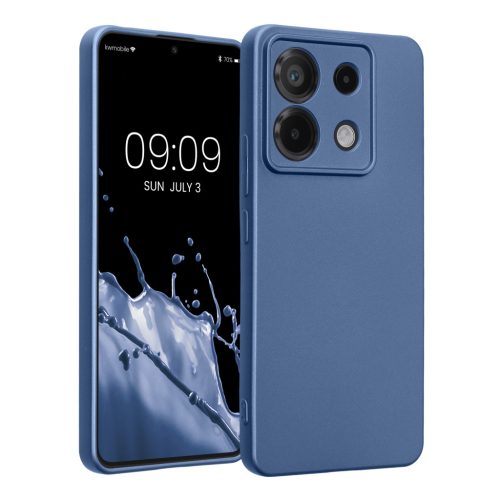 Etui Kwmobile do Xiaomi Redmi Note 13 Pro 5G, niebieskie, silikonowe, KWM000020LE009C