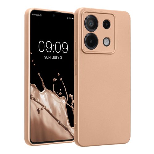 Etui Kwmobile do Xiaomi Redmi Note 13 Pro 5G, złote, silikonowe, KWM000020LE010C