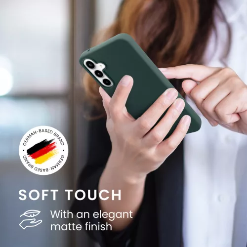 Etui Kwmobile do Samsung Galaxy A55 5G, zielone, silikonowe, KWM000021MG016C