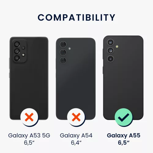 Etui Kwmobile do Samsung Galaxy A55 5G, zielone, silikonowe, KWM000021MG016C
