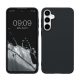 Etui Kwmobile do Samsung Galaxy A55 5G, ciemnoniebieskie, silikonowe, KWM000021MG017C