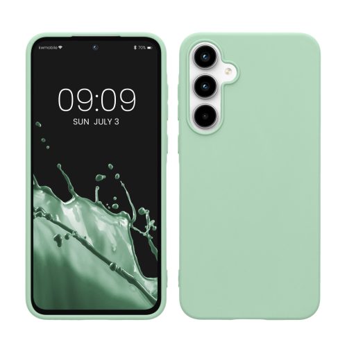 Etui Kwmobile do Samsung Galaxy A55 5G, jasnozielone, silikonowe, KWM000021MG021C