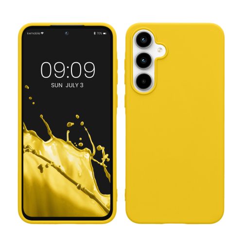 Etui Kwmobile do Samsung Galaxy A55 5G, żółte, silikonowe, KWM000021MG023C