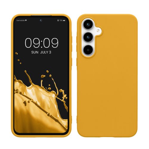 Etui Kwmobile do Samsung Galaxy A55 5G, żółte, silikonowe, KWM000021MG027C