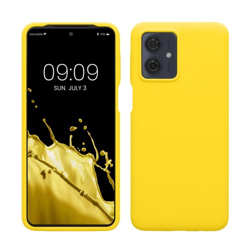 Etui Kwmobile do Motoroli Moto G64, żółte, silikonowe, KWM000022SS004C