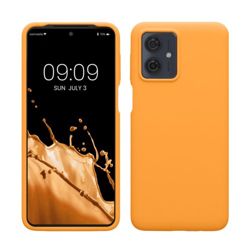 Etui Kwmobile do Motorola Moto G64, pomarańczowe, silikonowe, KWM000022SS008C