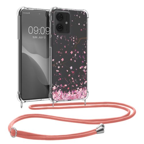 Etui Kwmobile ze smyczą do Motorola Moto G64, wielokolorowe, silikonowe, KWM000022SV001C