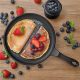 Tigaie grill fonta Navaris, 25.4 cm, negru, compatibila inductie, durabila, NAV0000100Q006C
