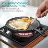 Tigaie grill fonta Navaris, 25.4 cm, negru, compatibila inductie, durabila, NAV0000100Q006C