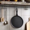 Tigaie grill fonta Navaris, 25.4 cm, negru, compatibila inductie, durabila, NAV0000100Q006C