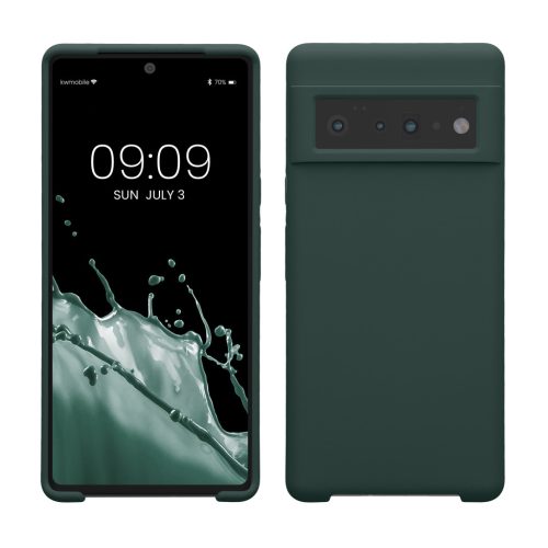 Etui Kwmobile do Google Pixel 6 Pro, ciemnozielone, silikonowe, KWM000013OI051C