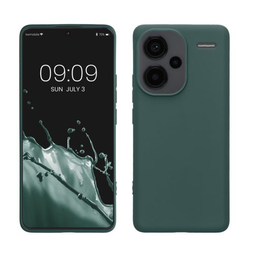Etui Kwmobile do Xiaomi Redmi Note 13 Pro Plus 5G, zielone, silikonowe, KWM000020KI009C