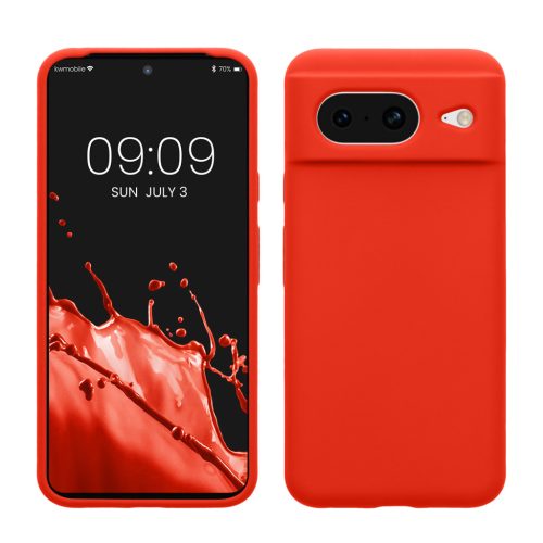 Etui Kwmobile do Google Pixel 8, pomarańczowe, silikonowe, KWM000020JF033C