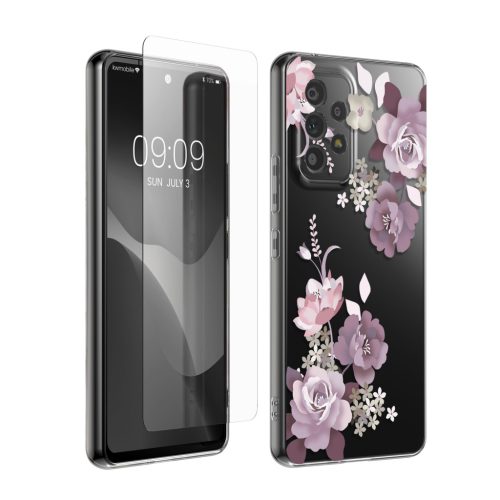Zestaw etui i folii ochronnych Kwmobile do Samsung Galaxy A53 5G, wielokolorowy, silikon/szkło hartowane, KWM000021SF002C