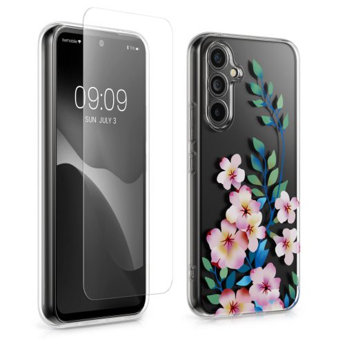 Zestaw etui i folii ochronnych Kwmobile do Samsung Galaxy A54 5G, wielokolorowy, silikon/szkło hartowane, KWM000021SG001C