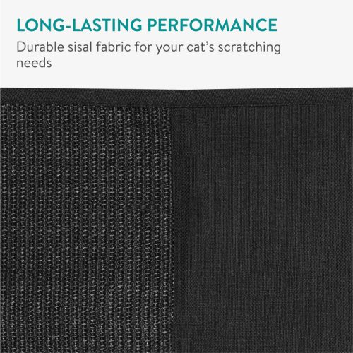 Protectie canapea pentru zgarieturi pisici Navaris, negru, sisal, 128x45x1 cm, NAV000008YD005C