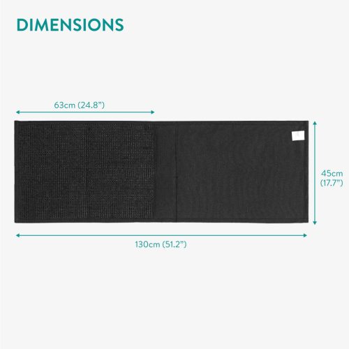 Protectie canapea Navaris, cu spatiu de depozitare, 128x45x1 cm, sisal, NAV000009XT004C