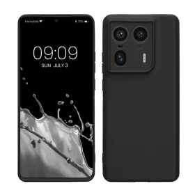   Etui Kwmobile do Motorola Edge 50 Ultra, czarne, silikonowe, KWM000022SW001C