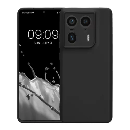 Etui Kwmobile do Motorola Edge 50 Ultra, czarne, silikonowe, KWM000022SW001C
