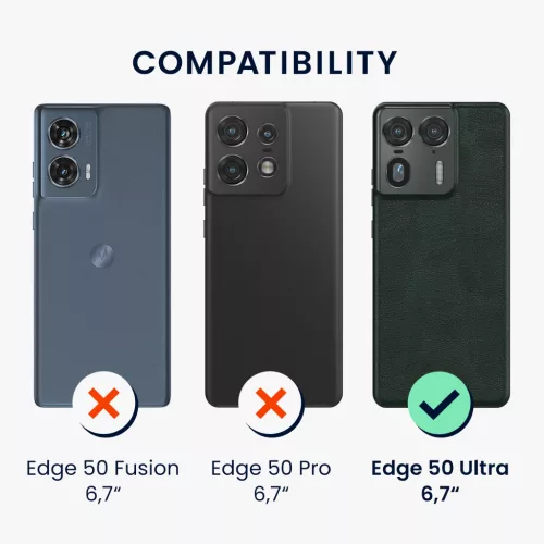 Etui Kwmobile do Motorola Edge 50 Ultra, czarne, silikonowe, KWM000022SW001C